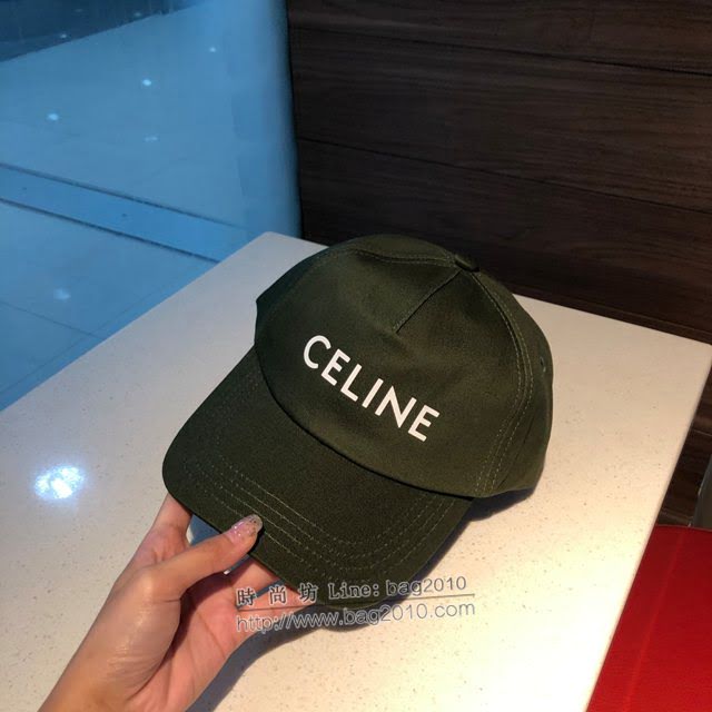 CELINE男女同款帽子 賽琳經典字母棒球帽鴨舌帽  mm1476